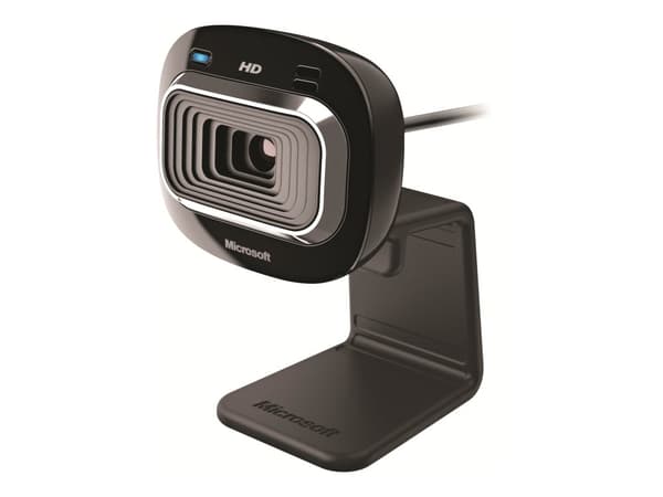 Microsoft LifeCam HD-3000 - Nettkamera - farge - 1280 x 720 - lyd - USB 2.0 Sort
