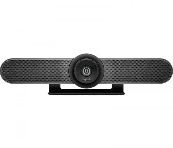 Logitech MeetUp - Konferansekamera - panorering / tipping - farge - 3840 x 2160 - lyd - trådløs - Bluetooth LE / NFC - USB 3.0 - MJPEG Sort