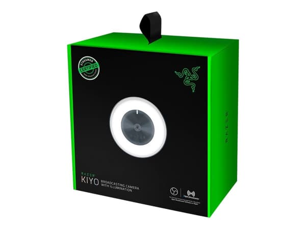 Razer Kiyo - Webbkamera - färg - 4 MP - 1920 x 1080 - ljud - USB 2.0 - MJPEG, H.264, YUV2