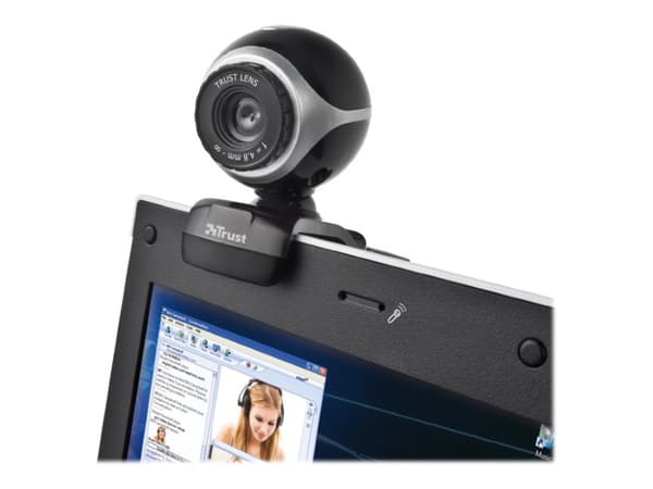 Trust Exis Webcam - Webkamera - farve - 640 x 480 - audio - USB 2.0 - Kompatibelt med: Windows