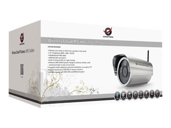 Conceptronic CIPCAM720ODWDR, Bullet, Kiina, 100 mm, 247 mm, 95 mm, 1,13 kg