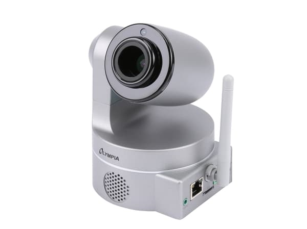 OLYMPIA IC 1285 Z - Nettverksovervåkingskamera - PTZ - farge (Dag og natt) - 1280 x 720 - lyd - trådløs - Wi-Fi - LAN 10/100, 868MHz radio - H.264