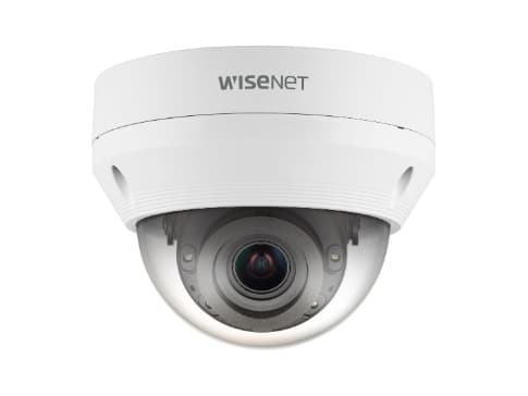 Hanwha Vision WiseNet Q QNV-6082R - Nettverksovervåkingskamera - kuppel - farge (Dag og natt) - 2 MP - 1920 x 1080 - 1080p - motorisert - lyd - samme