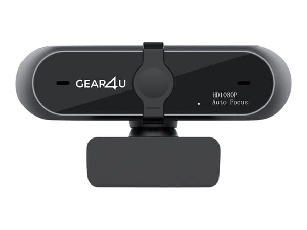 Gear4U Focus Webcam T1WC73PRO - Nettkamera - farge - 1920 x 1080 - 720p, 1080p - lyd - USB 2.0 - MJPEG