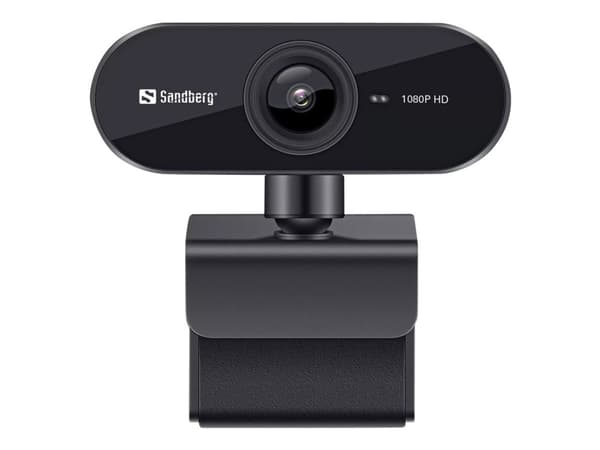 Sandberg USB Webcam Flex - Nettkamera - farge - 2 MP - 1920 x 1080 - 1080p - fastfokal - lyd - USB 2.0