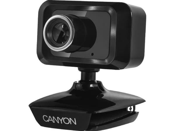 Canyon CNE-CWC1, 1,3 MP, 1600 x 1200 piksler, 30 fps, USB 2.0, Sort, Festeklemme/Stativ