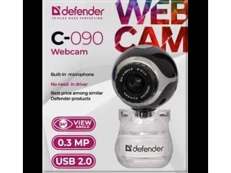 Defender C-090, 0,3 MP, 30 fps, 4608 x 3456 pixlar, 16 MP, Manuell, 45°