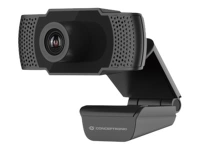 Conceptronic AMDIS01B - Webbkamera - färg - 2 MP - 1920 x 1080 - 1080p - ljud - USB 2.0 - MJPEG, H.264, YUV