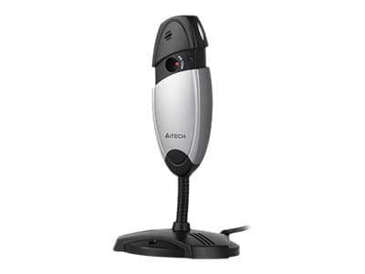 A4Tech PK-635P - Nettkamera - farge - 1280 x 720 - 720p - fastfokal - lyd - USB 2.0 - MJPEG, YUY2 Sort, Sølv