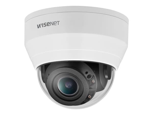 Hanwha Vision WiseNet Q QND-8080R - Nettverksovervåkingskamera - kuppel - farge (Dag og natt) - 5 MP - 2592 x 1944 - motorisert - sammensatt - LAN 10 Hvit