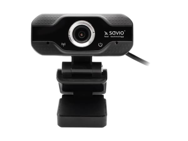 SAVIO CAK-01 - Webbkamera - färg - 1920 x 1080 - 1080p - ljud - USB - MPEG-4