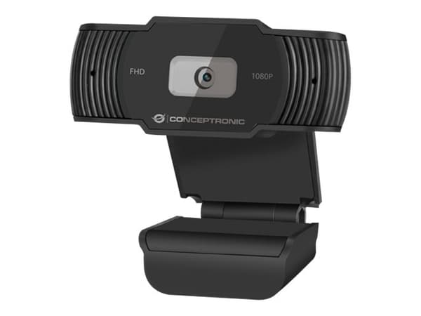 Conceptronic AMDIS04B - Nettkamera - farge - 1920 x 1080 - 1080p - fastfokal - lyd - USB 2.0 - DC 5 V