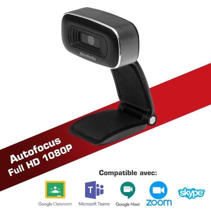 AVERMEDIA Webcam Full HD Autofokus Plug and Play PW310O