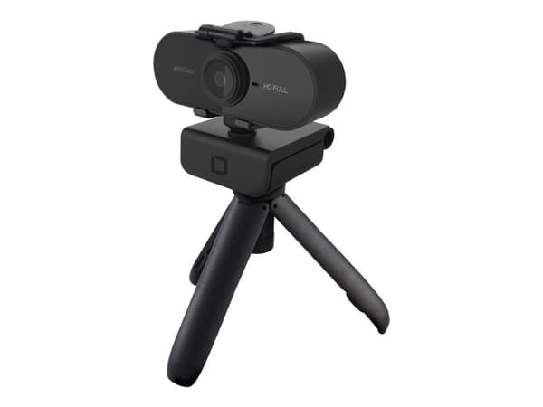DICOTA Webcam PRO Plus Full HD - Nettkamera - farge - 1920 x 1080 - 1080p - lyd - USB 2.0