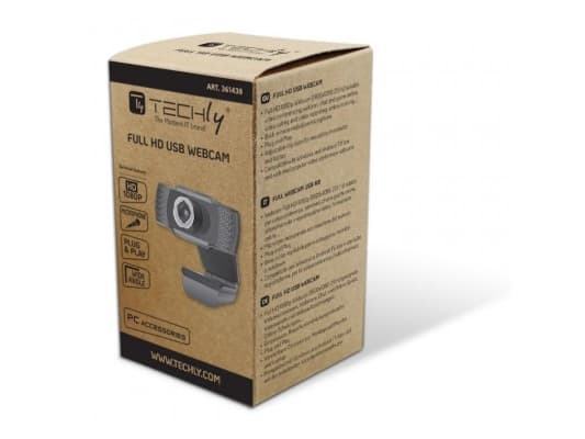 Techly I-WEBCAM-60T, 1920 x 1080 piksler, Full HD, 25 fps, 1080p, BMP, JPG, USB 2.0