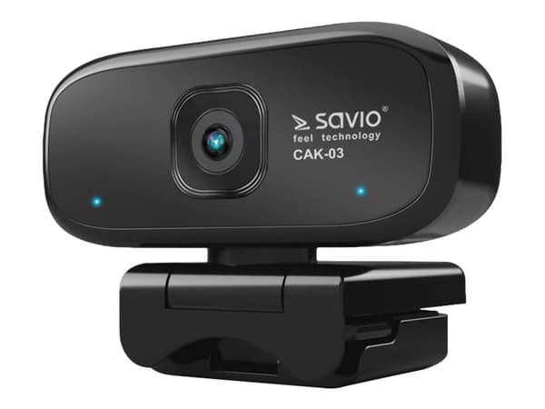 SAVIO CAK-03 - Verkkokamera - kaukana - 1280 x 720 - ääni - USB - AVI
