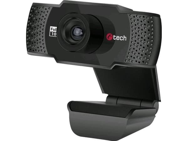 Webkamera C-TECH CAM-11FHD, 1080P, mikrofon, svart