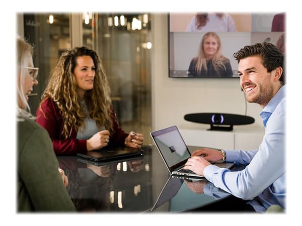 Trust IRIS - Konferansekamera - farge - 3840 x 2160 - 4K - fastfokal - lyd - USB 3.2 Gen 1 Sort