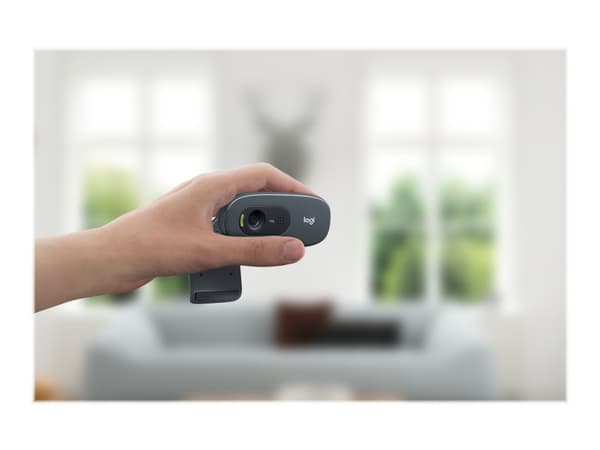 Logitech C270 HD Webcam - Nettkamera - farge - 1280 x 720 - 720p - lyd - USB 2.0 - akademisk