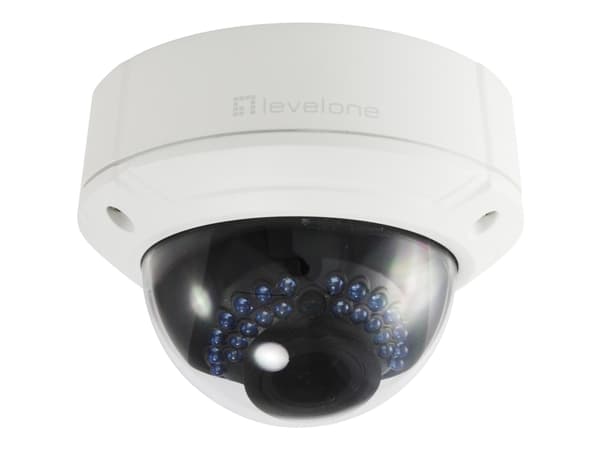 LevelOne FCS-3085 - Nätverksövervakningskamera - kupol - utomhusbruk - vandalsäker/vädersäker - färg (Dag&Natt) - 4 MP - 2688 x 1520 - motoriserad -