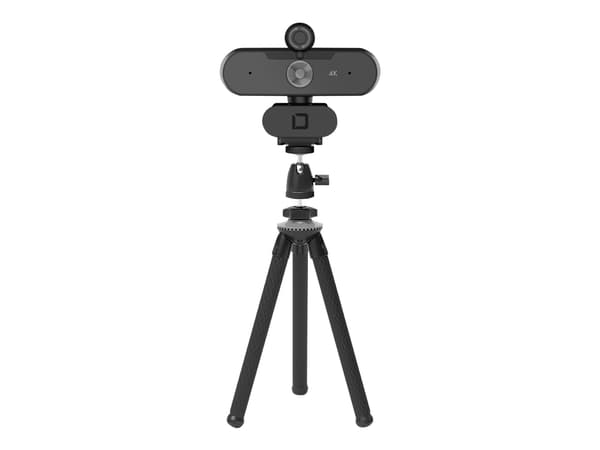 DICOTA Webcam PRO Plus 4K - Nettkamera - farge - 3840 x 2160 - 2160p - lyd - USB 2.0