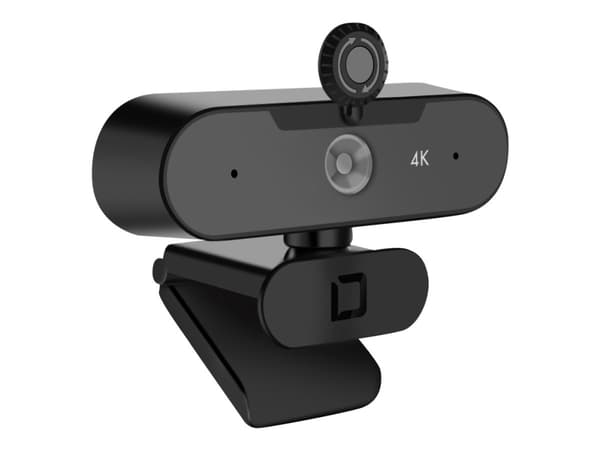 DICOTA Webcam PRO Plus 4K - Nettkamera - farge - 3840 x 2160 - 2160p - lyd - USB 2.0