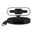 Miniatyrbild 1 av 4: Webbkamera USB - Svart - 1080P HD - LED-belysning - Inbyggd mikrofon - Justerbar vinkel