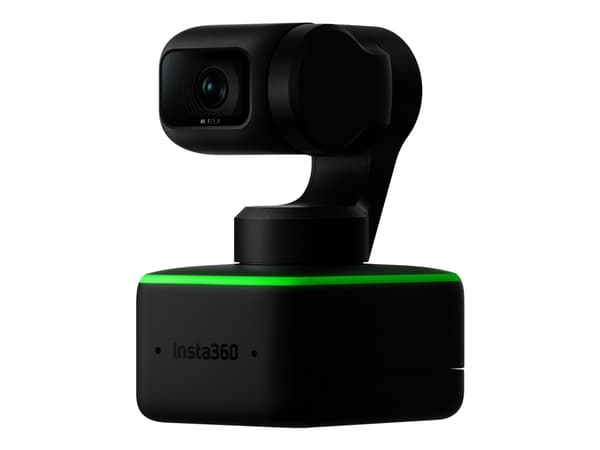 Insta360 Link - Nettkamera - panorering / tipping - farge - 3840 x 2160 - lyd - USB 2.0 - H.264, MJPEG - DC 5 V Sort, Grønn