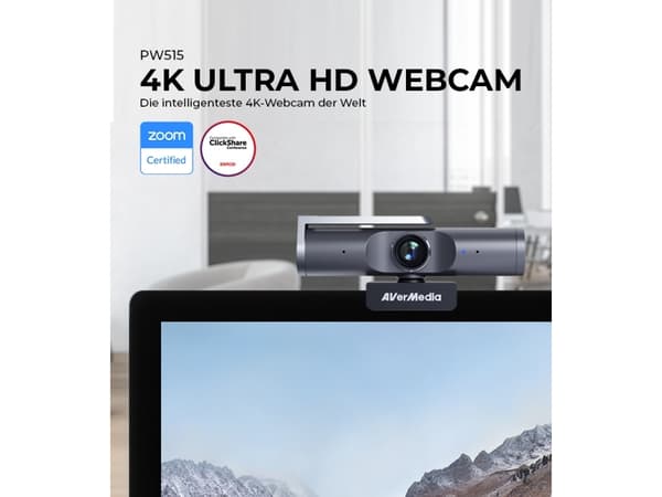 AVerMedia PW515, 3840 x 2160 piksler, 60 fps, 1920x1080@60fps, 3840x2160@30fps, 1080p, 2160p, M-JPEG, YUY2, 92°