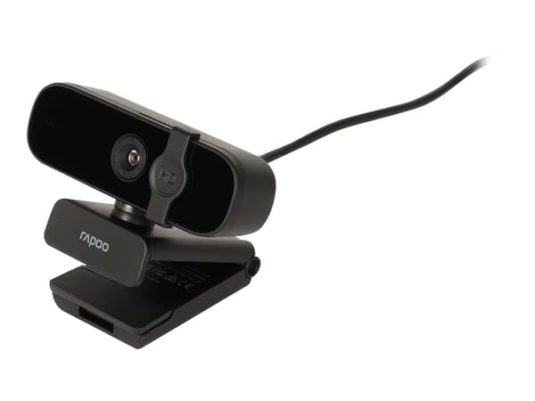 Rapoo XW2K - Webbkamera - färg - 2560 x 1440 - ljud - USB 2.0 - MJPEG Svart