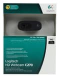 Miniatyrbillede 4 af 4: Logitech HD Webcam C270 - Webkamera - farve - 1280 x 720 - lyd - USB 2.0