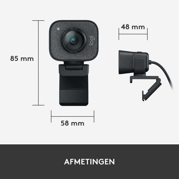 Logitech StreamCam webbkamera över USB-C | Svart