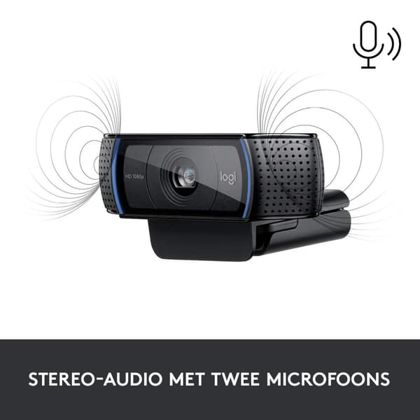 Logitech C920 - HD Pro Webcam - Full HD 1080p - To mikrofoner