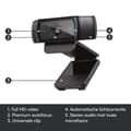 Miniatyrbillede 5 af 9: Logitech C920 - HD Pro Webcam - Full HD 1080p - To mikrofoner