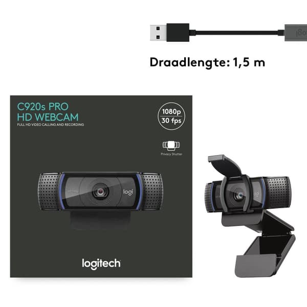 Logitech C920s - HD Pro Webcam