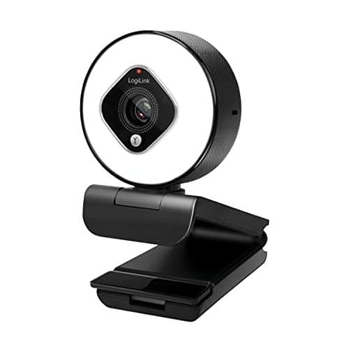 LogiLink UA0384 Webcam LL1 Stream, USB 2.0, HD 1920x1080, 76 grader, sort (UA0384) Sort, Hvid
