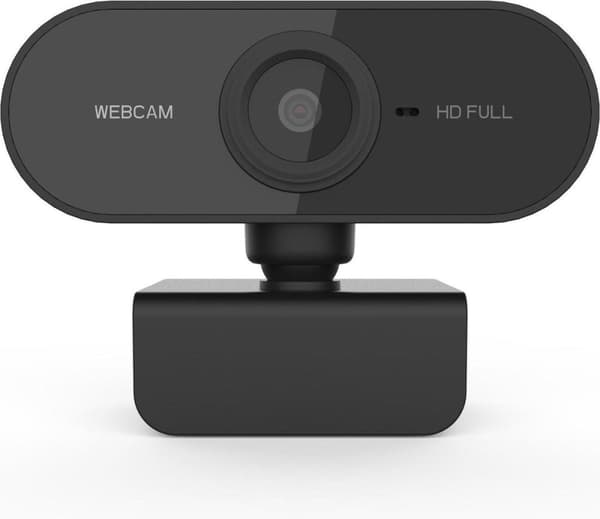Denver WEC-3001 - Webcam - 1 MegaPixel - 1920 x 1080 Pixels - USB-forbindelse - med clip - Sort