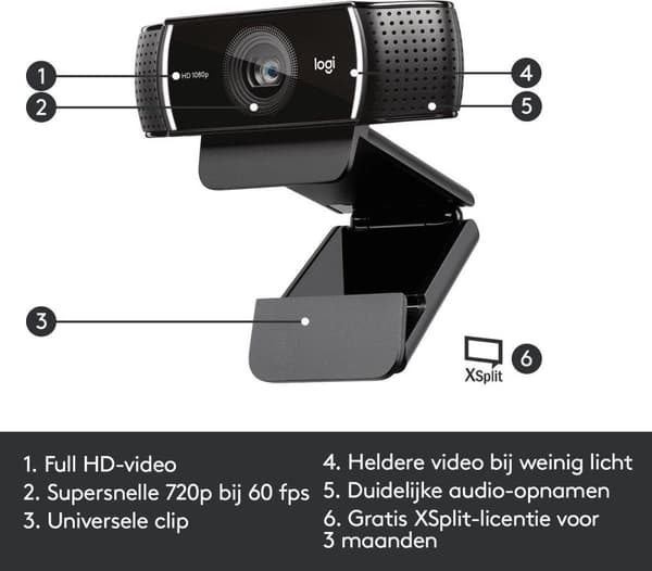 Logitech C922 Pro Stream -verkkokamera