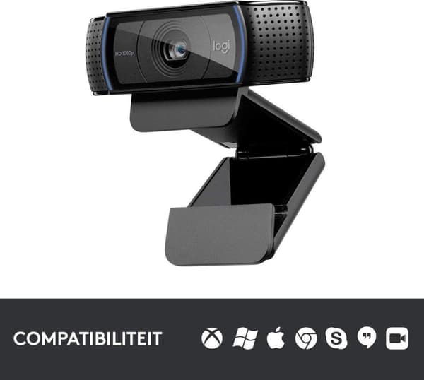 Logitech C920 - HD Pro Webcam - Full HD 1080p - To mikrofoner