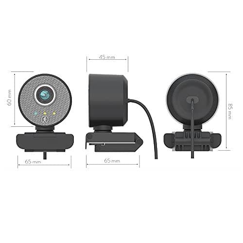 Midland Follow-U-webkamera, C1522, roterende webcam i elegant design til smart arbejde med live-sporingssystem, indbygget mikrofon, fuld HD: 1080p, ko
