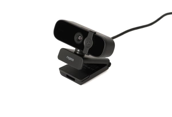 Rapoo XW2K Full HD Webcam 2K (4MP) 85° synsfelt Fast fokus Støjreduktion USB-port Kameracover til Skype FaceTime Hangouts Zoom osv. PC/Mac/ChromeOS/An
