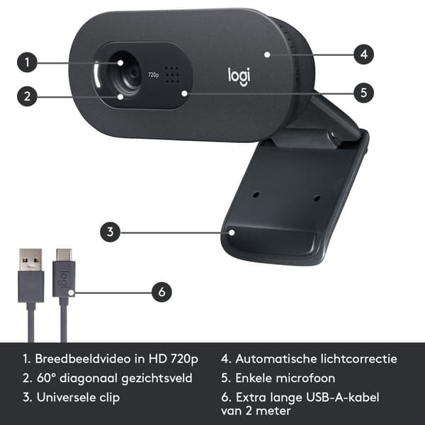 Logitech C505 - Webcam - HD Webcam