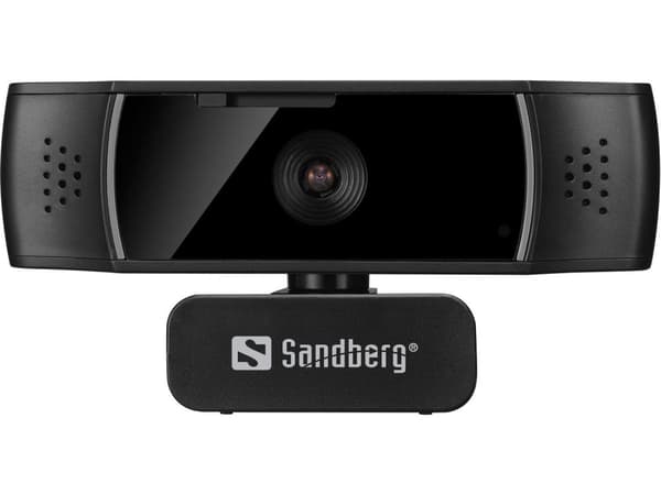 Sandberg USB Autofokus DualMic Webcam 2.07 MP 1920 x 1080 pixels USB 2.0 Sort (134-38) Sort