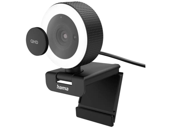 Hama "C-800 Pro" - Webbkamera - färg - 4 MP - 2560 x 1440 - 720p, 1080p - ljud - USB 2.0