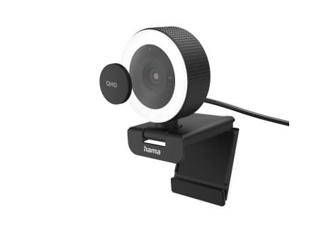 Hama "C-800 Pro" - Webbkamera - färg - 4 MP - 2560 x 1440 - 720p, 1080p - ljud - USB 2.0
