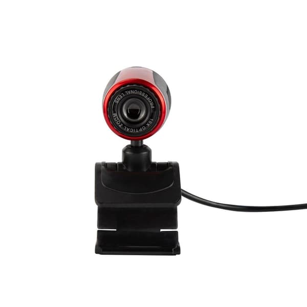 Setty USB Digital Webbkamera med Mikrofon Svart röd