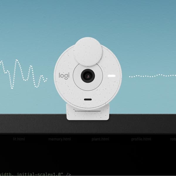 Logitech Brio 300 webcam 2 MP 1920 x 1080 pixels USB-C Hvid