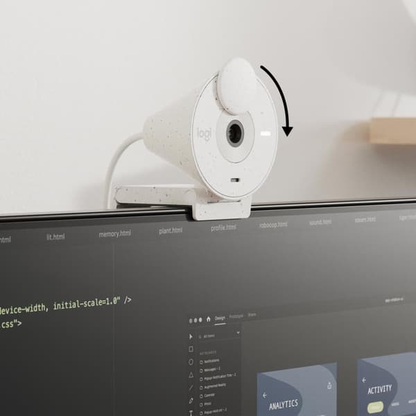 Logitech Brio 300 webcam 2 MP 1920 x 1080 pixels USB-C Hvid