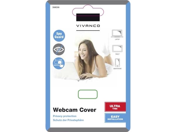 Vivanco IT-SEC 1, Personvernsdeksel, Sort, 1 stykker