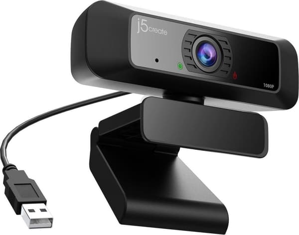 j5create JVCU100-N USB HD webcam med 360° rotation